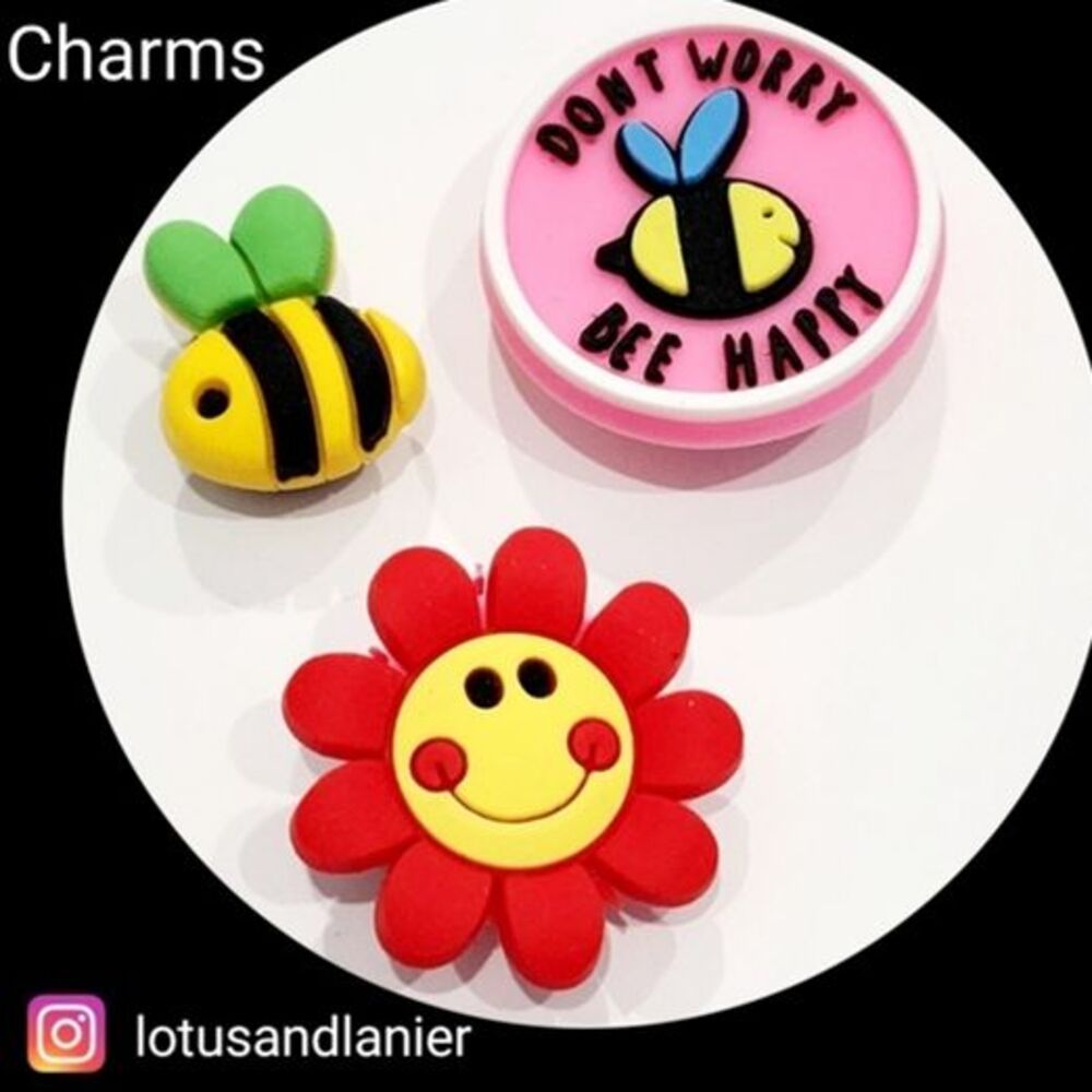 Shoe Charms Bee Charms Set of 3 V1